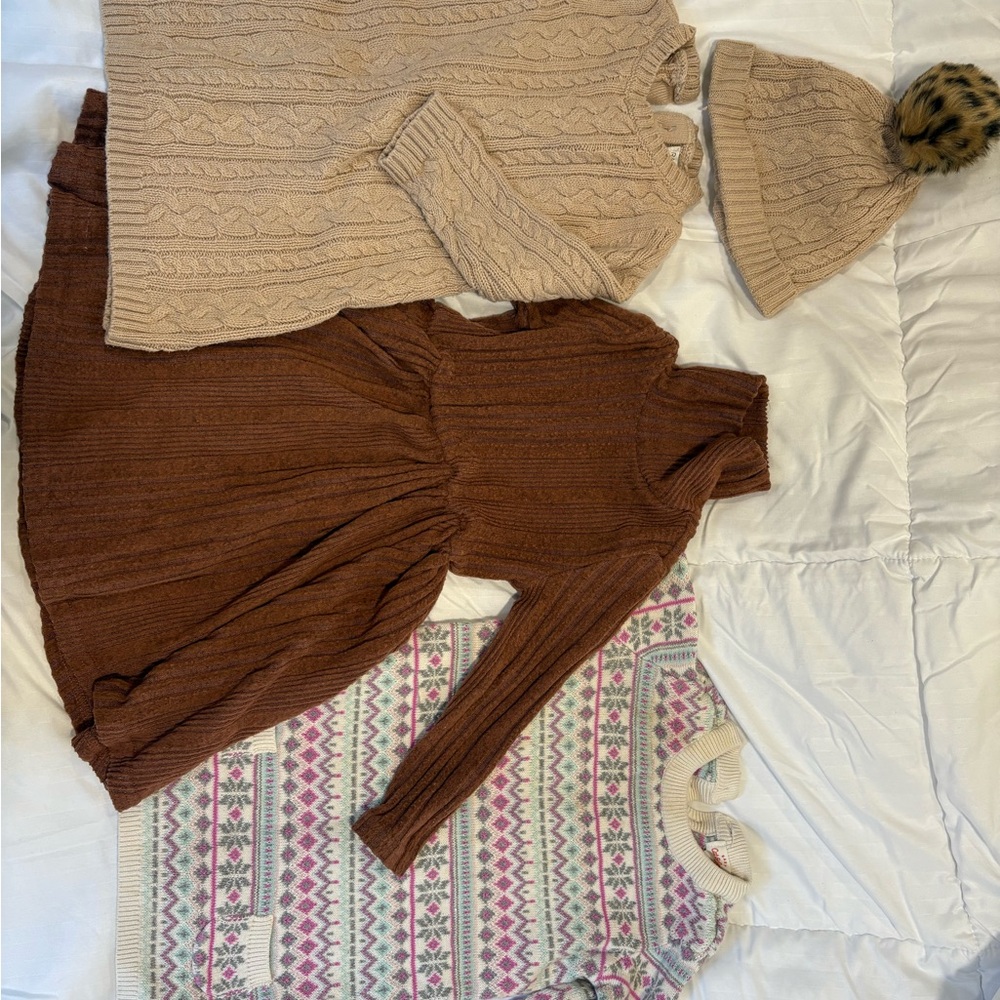 Cozy Cable Knit Sweater in Tan